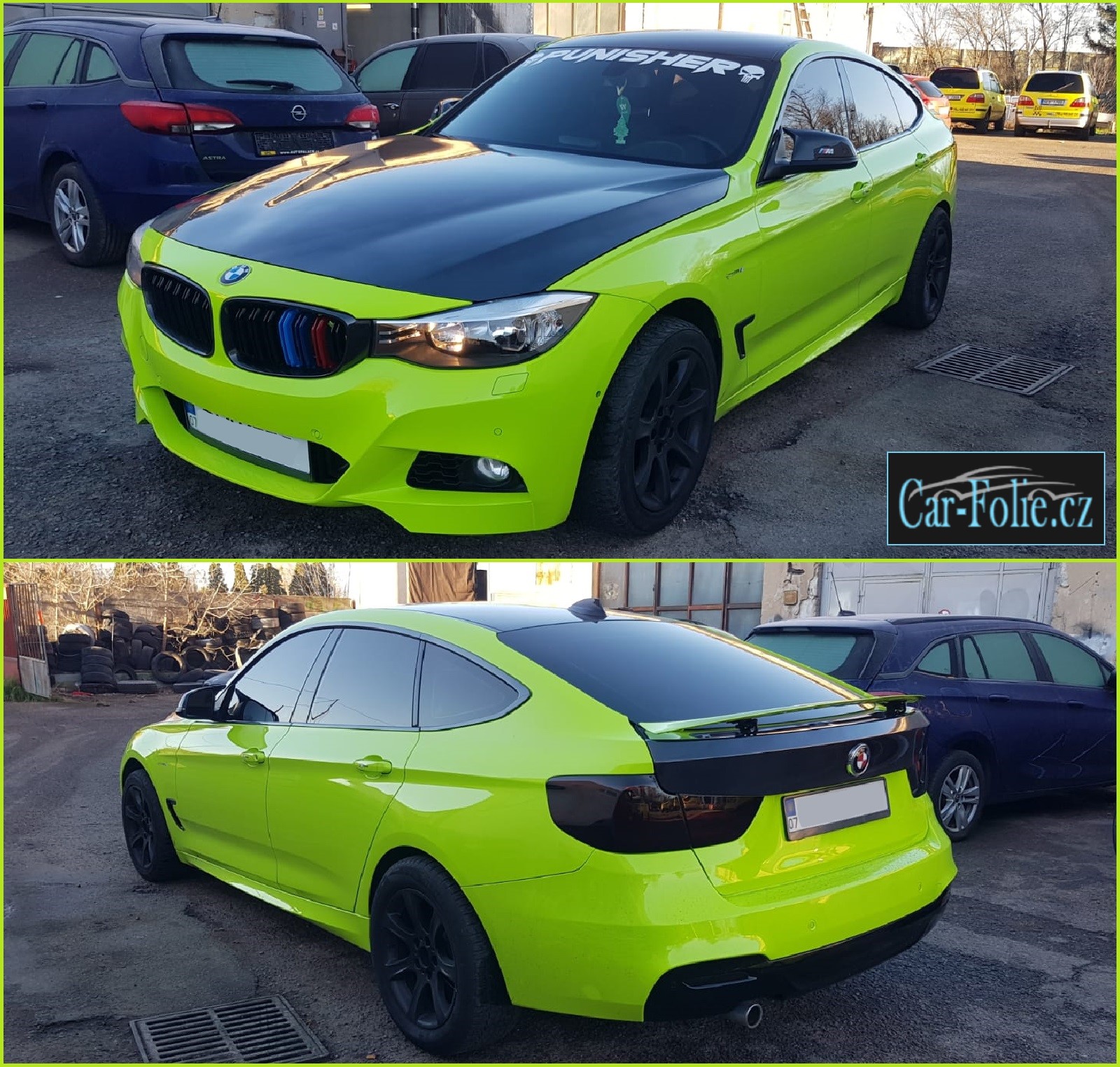 BMW žlutá 2