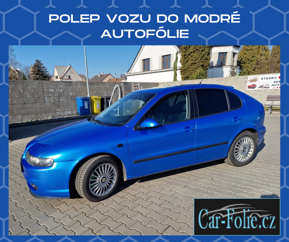 Seat modrá